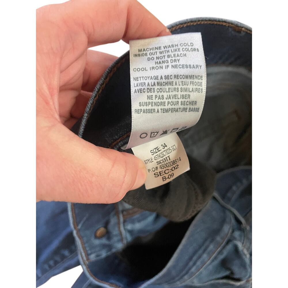 Joe's Jeans The Brixton Straight Narrow Fit MediumWash Stretch Jeans Men's 34 - Picture 6 of 6
